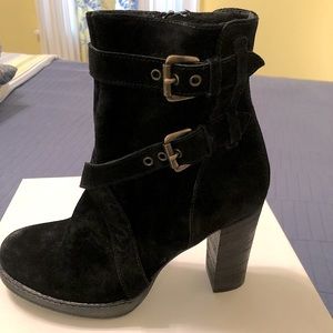 Sundance black strap boots